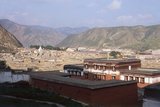 Labrang Monastery is one of the six great monasteries of the Geluk (Yellow Hat) school of Tibetan Buddhism. Its formal name is Gandan Shaydrup Dargay Tashi Gyaysu Khyilway Ling, commonly known as Labrang Tashi Khyil, or simply Labrang. The monastery was founded in 1709 by the first Jamyang Zhaypa, Ngawang Tsondru. It is Tibetan Buddhism's most important monastery town outside the Tibetan Autonomous Region.