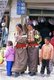 China: Tibetan women in the market near Labrang Monastery, Xiahe, Gansu province